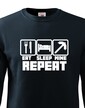 Detská mikina Eat Sleep Mine Repeat