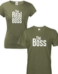 Párové tričká The Boss a The Real Boss