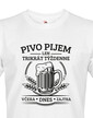 Vtipné tričko Pivo pijem len trikrát týždenne