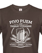 Vtipné tričko Pivo pijem len trikrát týždenne
