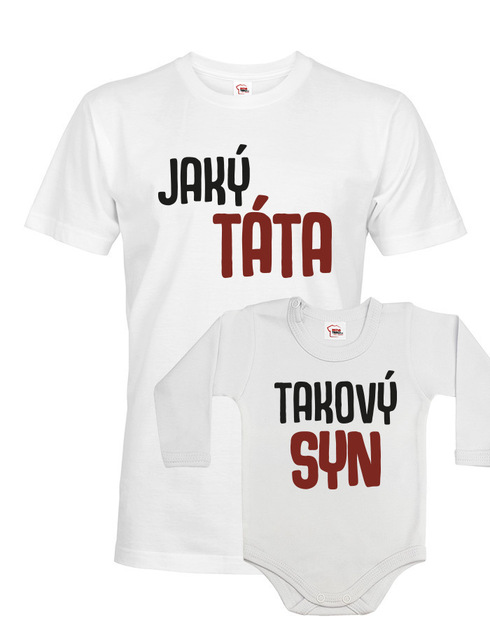 Detské body a pánske tričko Aký tato, taký syn