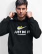 Pánska mikina s potlačou JUST DO IT TOMORROW