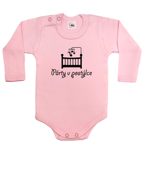 Vtipné bodýčko Párty v postieľke