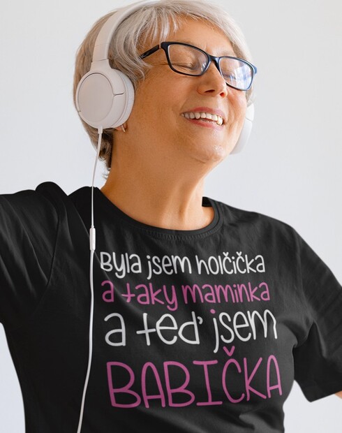 Tričko s potlačou pre babičku