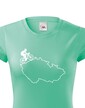 Dámské tričko pre cyklistov s mapou Čr