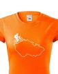 Dámské tričko pre cyklistov s mapou Čr