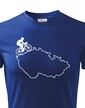 Pánske tričko pre cyklistov s mapou Sr