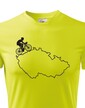 Pánske tričko pre cyklistov s mapou Sr