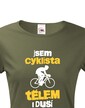 Dámské tričko Cyklista tělem i duší