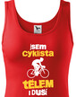 Dámské tričko Cyklista tělem i duší