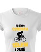 Dámské tričko Cyklista tělem i duší