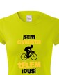 Dámské tričko Cyklista tělem i duší