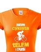 Dámské tričko Cyklista tělem i duší