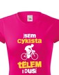 Dámské tričko Cyklista tělem i duší