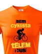 Pánské tričko Cyklista tělem i duší