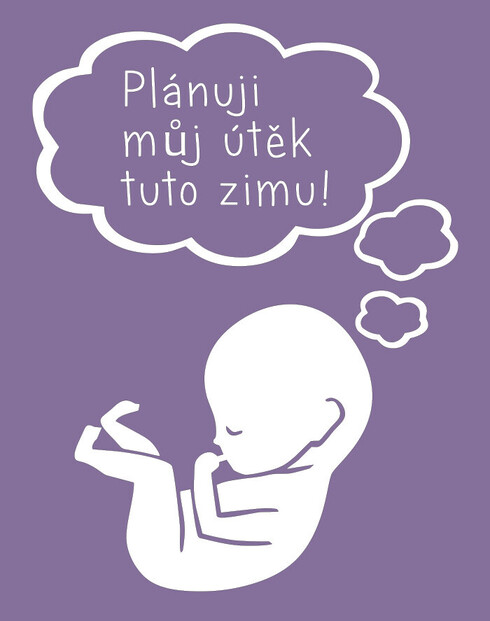 Tehotenské tričko Útek plánujem túto ....