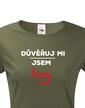 Dámské tričko Důvěřuj mi, jsem Ing.