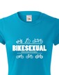 Dámské tričko pro cyklisty Bikesexuál