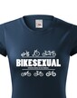 Dámské tričko pro cyklisty Bikesexuál