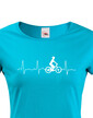 Dámské tričko tep cyklisty