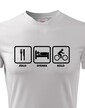 Pánské tričko pre cyklistov - Jedlo-spánok-bicykel