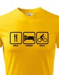 Pánské tričko pre cyklistov - Jedlo-spánok-bicykel