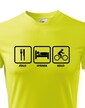 Pánské tričko pre cyklistov - Jedlo-spánok-bicykel