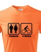 Pánské tričko pro cyklisty Problém vyřešen