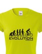 Dámské cyklo triko Evoluce cyklistiky