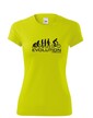Dámské cyklo triko Evoluce cyklistiky