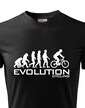 Pánske cyklo tričko Evolúcia cyklistiky