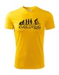 Pánske cyklo tričko Evolúcia cyklistiky