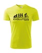 Pánske cyklo tričko Evolúcia cyklistiky