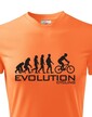 Pánske cyklo tričko Evolúcia cyklistiky