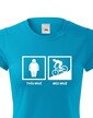 Dámské cyklo tričko Tvůj muž - můj muž