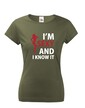 Dámské tričko I´m sexy and I know it