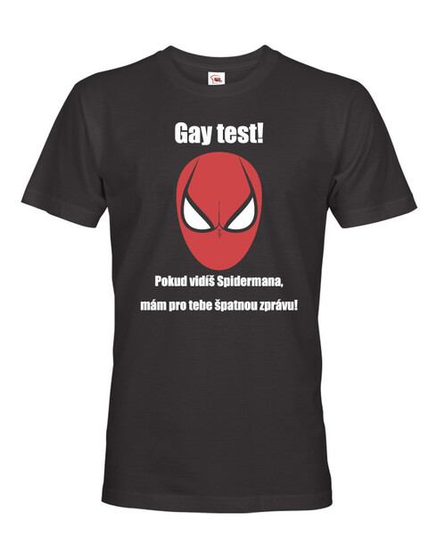 Pánské vtipné tričko Gay test