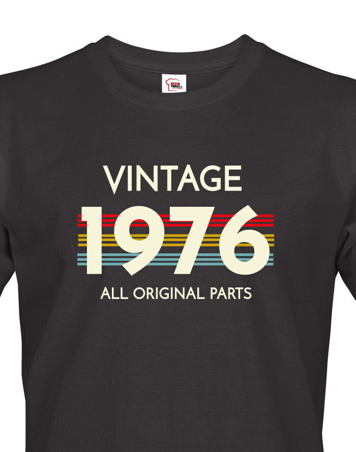 Pánske tričko k narodeninám - Vintage all original parts