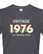 Pánske tričko k narodeninám - Vintage all original parts