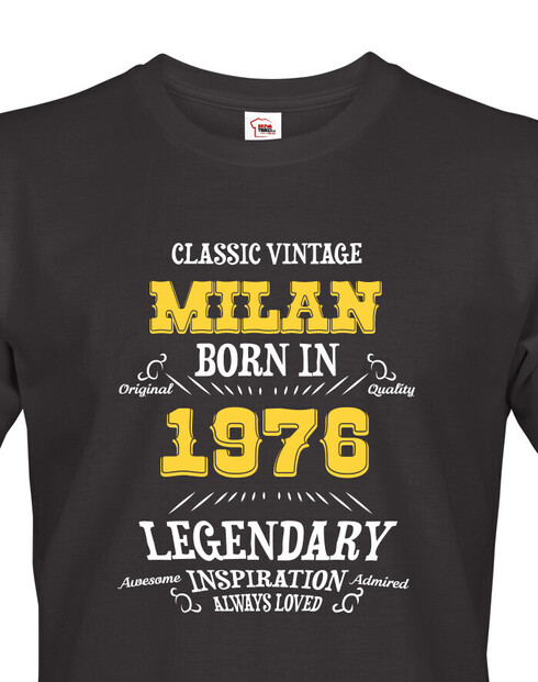 Pánske tričko k narodeninám Born in...