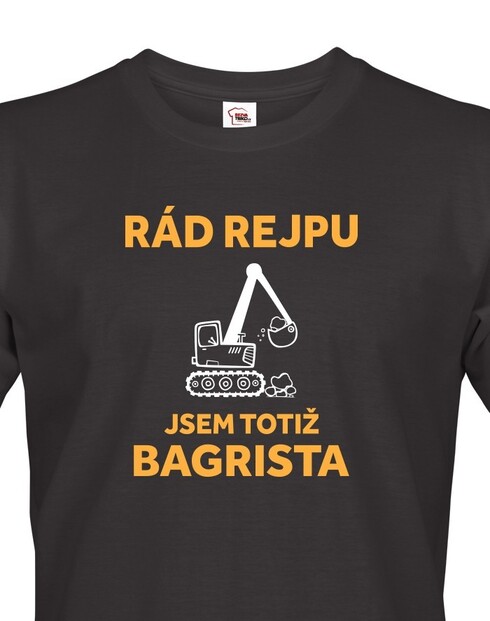 Pánske tričko pre bagristu