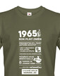 Pánske tričko 1965 rok plný zmien