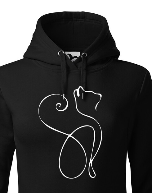 Dámská mikina štýlová mačka