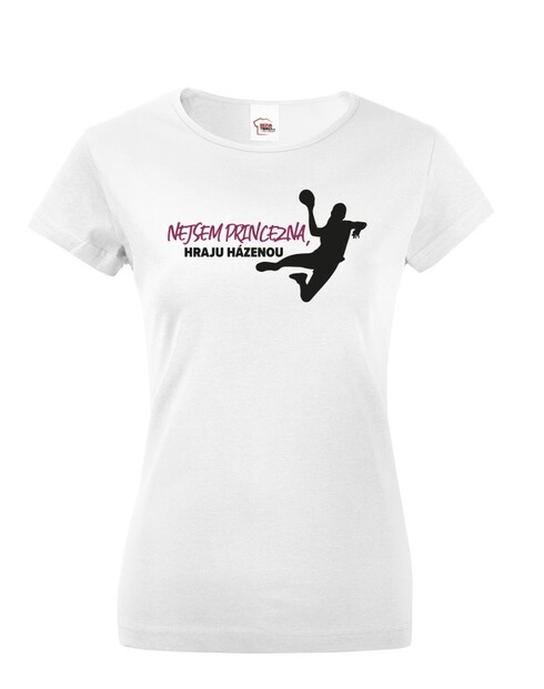 Dámske tričko Nie som princezná hrám hádzanú