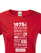 Dámske tričko narodeninové noviny 1975