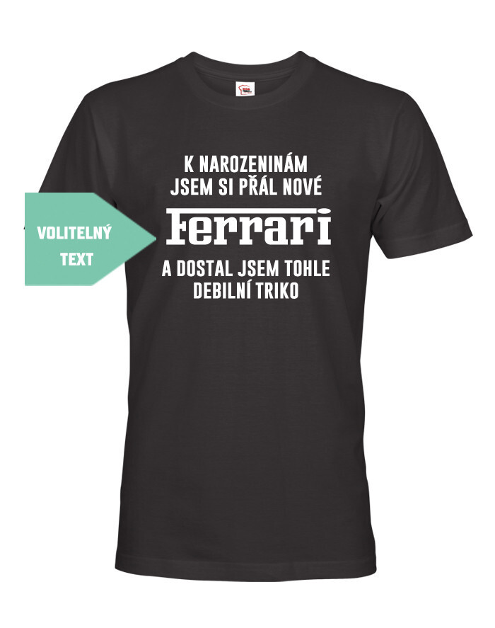 Pánske tričko k narodeninám som si prial