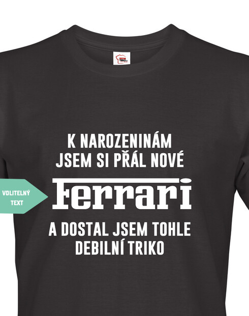 Pánske tričko k narodeninám som si prial