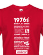 Pánské tričko narozeninové noviny 1976