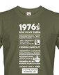 Pánské tričko narozeninové noviny 1976