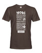 Pánské tričko narozeninové noviny 1976